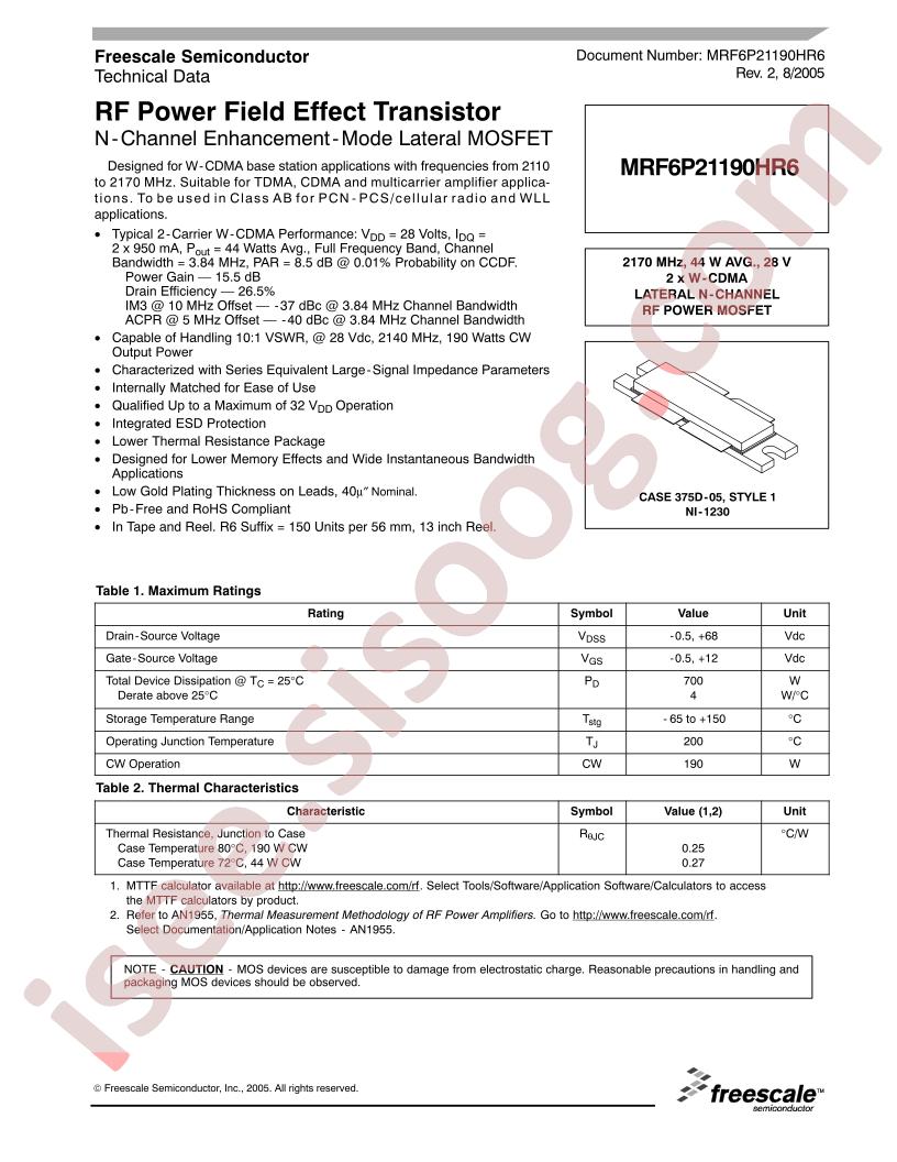 MRF6P21190HR6