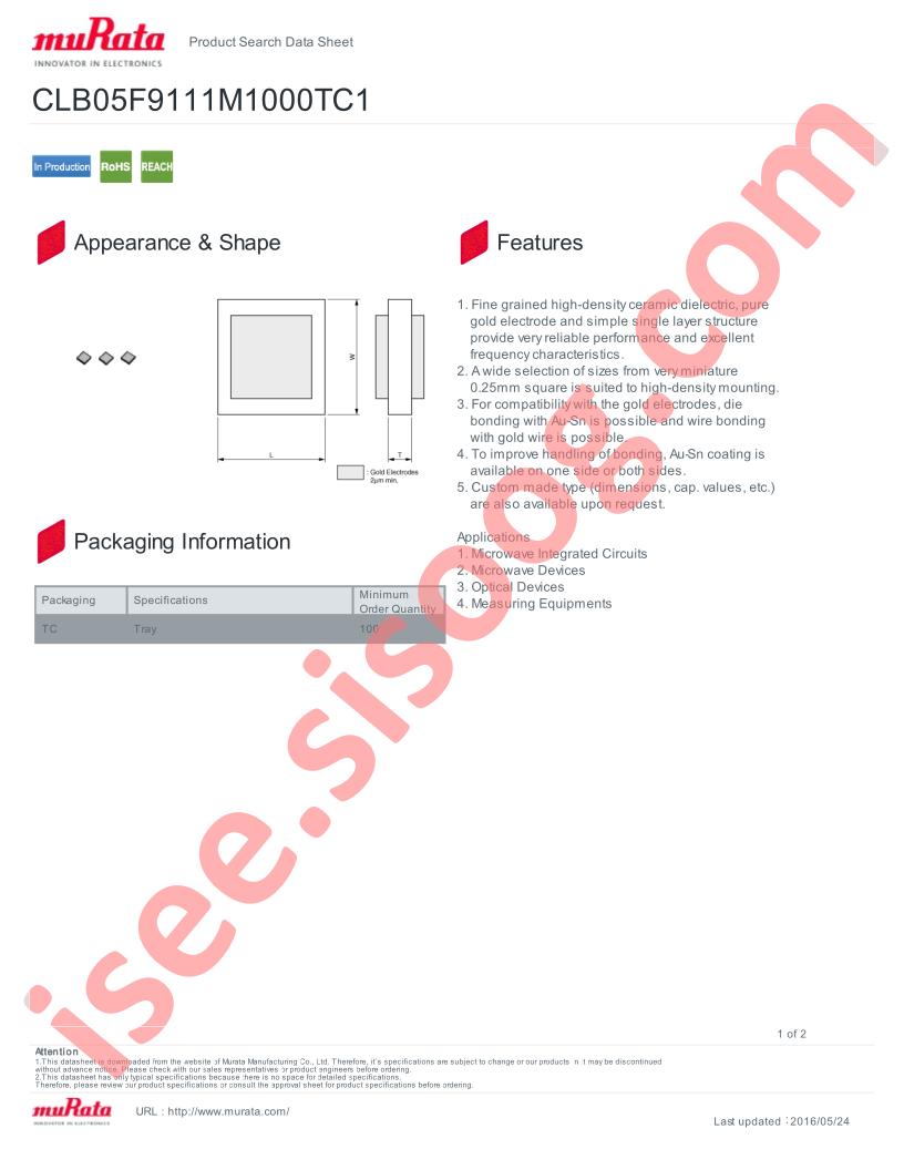 CLB05F9111M1000TC1