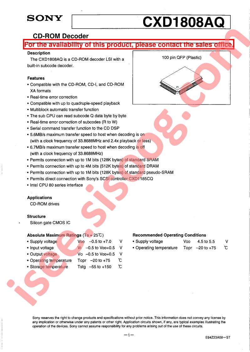 CXD1808AQ