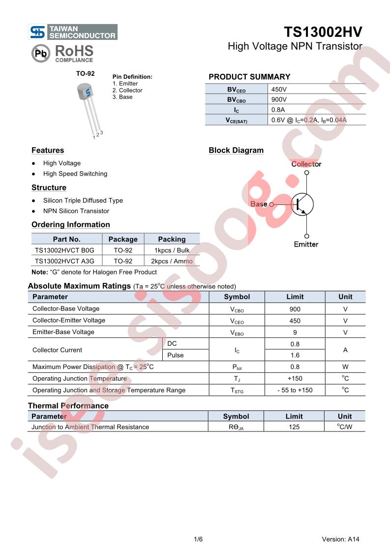 TS13002HVCTA3G