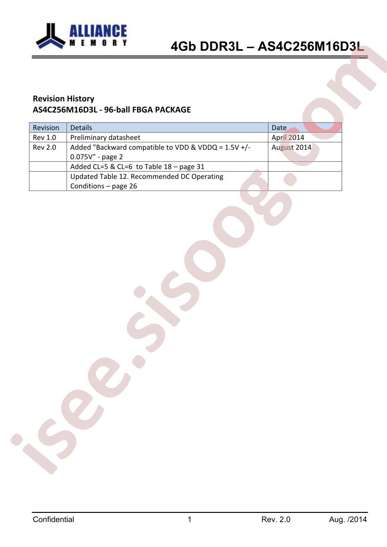 4GB-DDR3L-AS4C256M16D3L