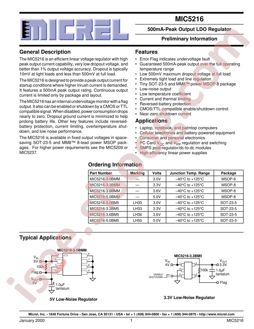 MIC5216-3.0BM5