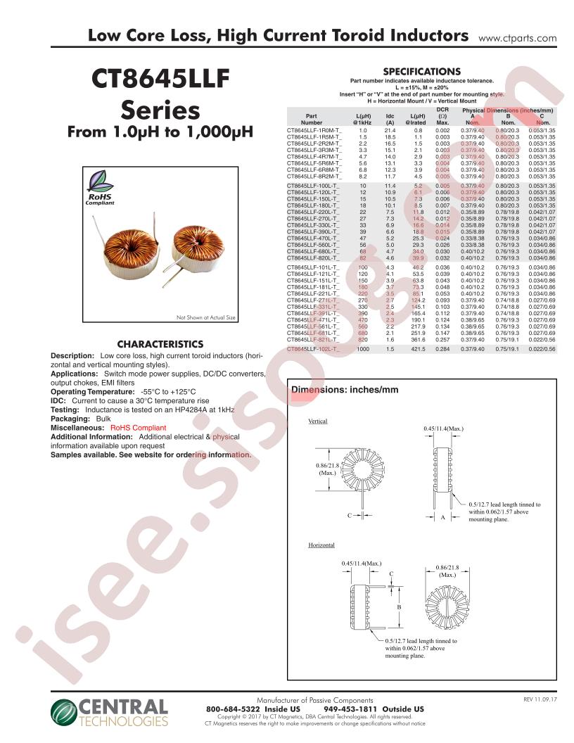 CT8645LLF-221L-T