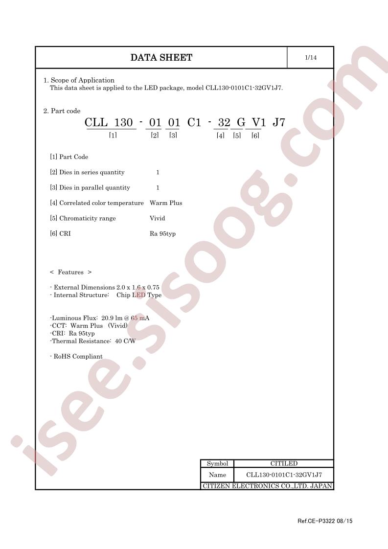 CLL130-0101C1-32GV1J7