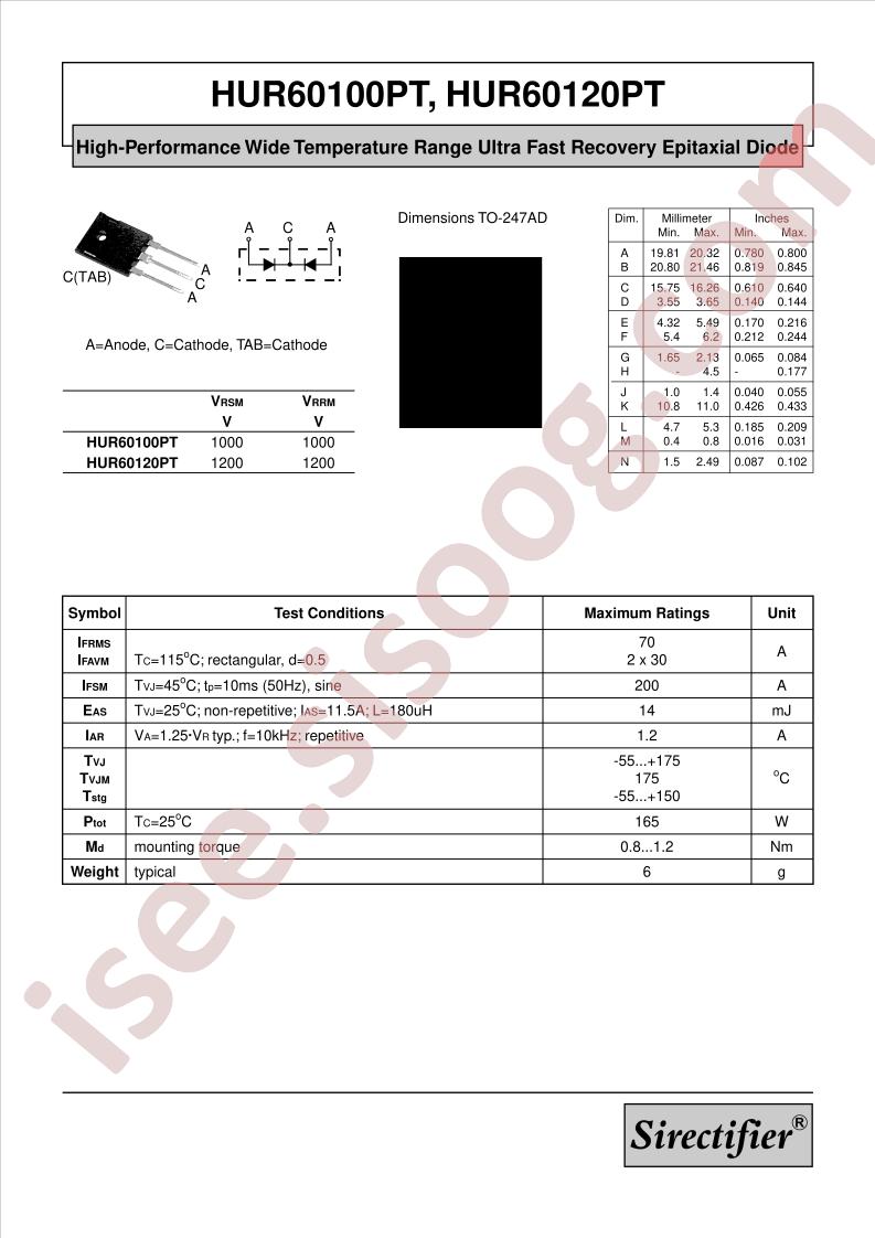 HUR60100PT