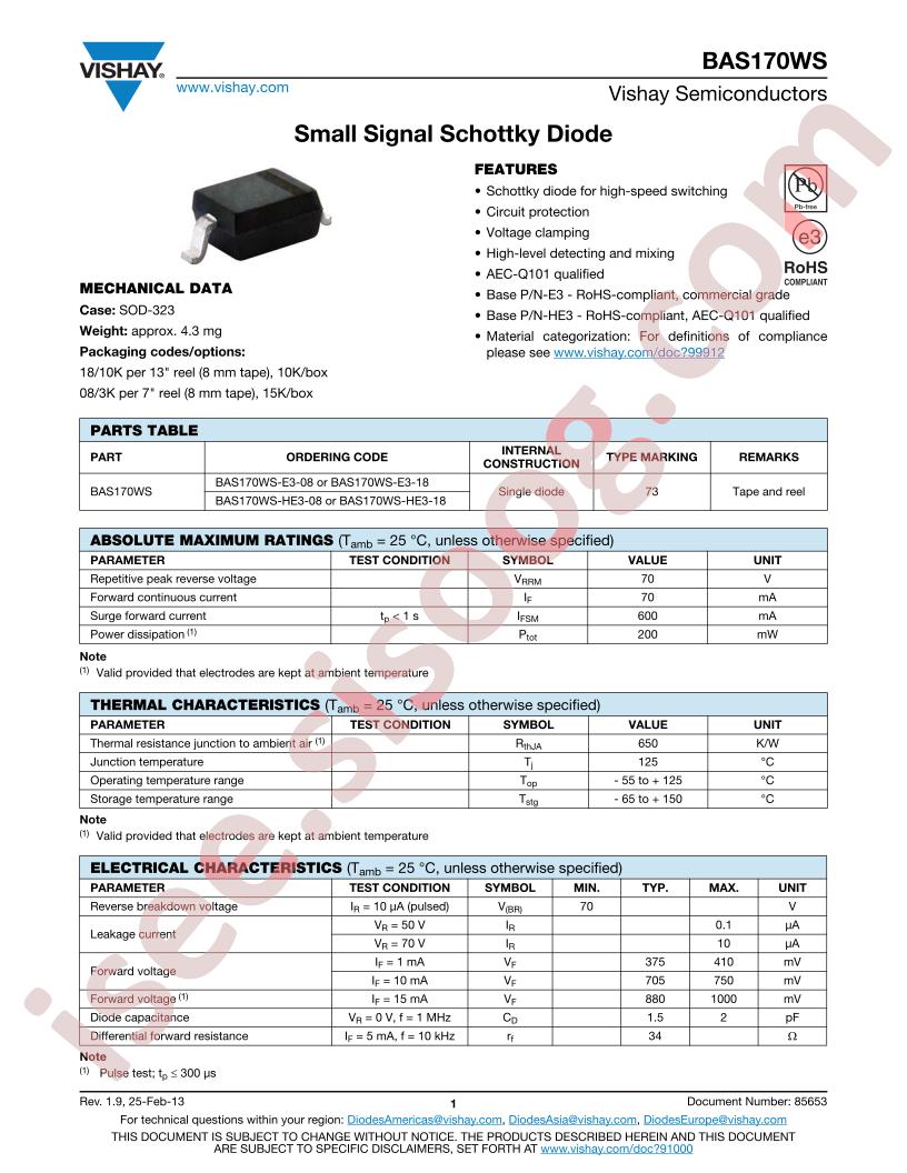 BAS170WS-E3-18