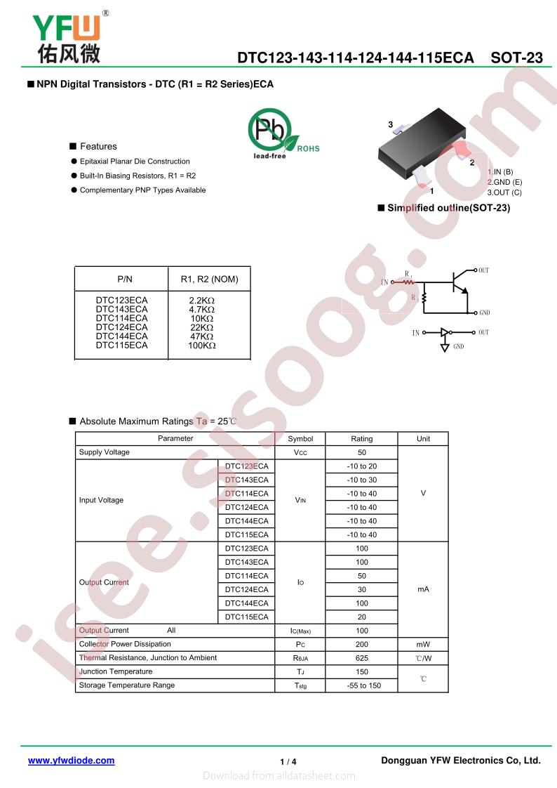 DTC143ECA