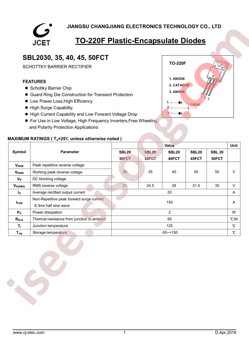 SBL2030FCT