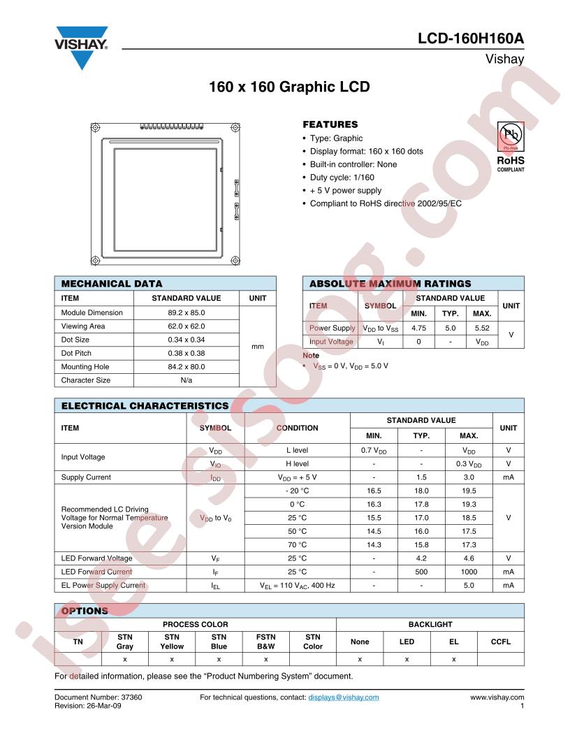 LCD-160H160A