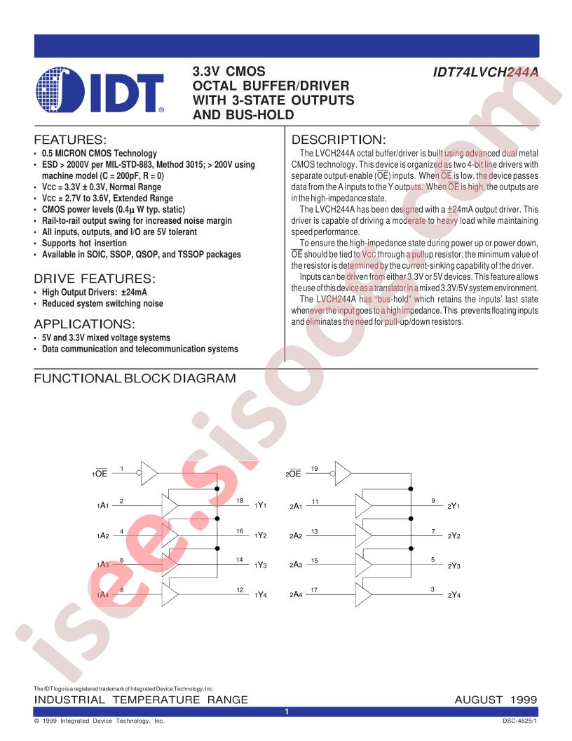 IDT74LVCH244A