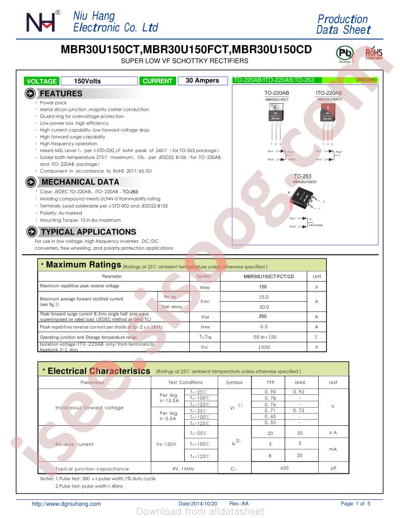 MBR30U150CT