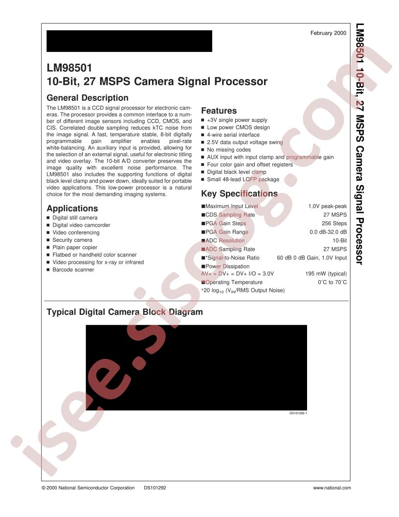 LM98501CCVBH