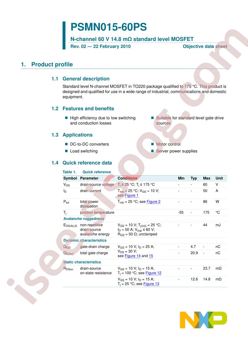 PSMN015-60PS