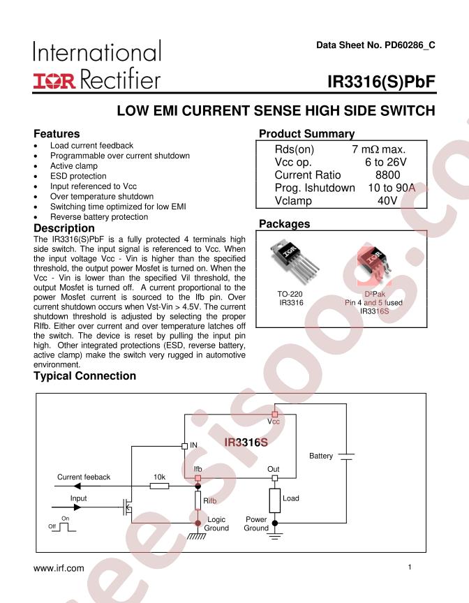 IR3316SPBF
