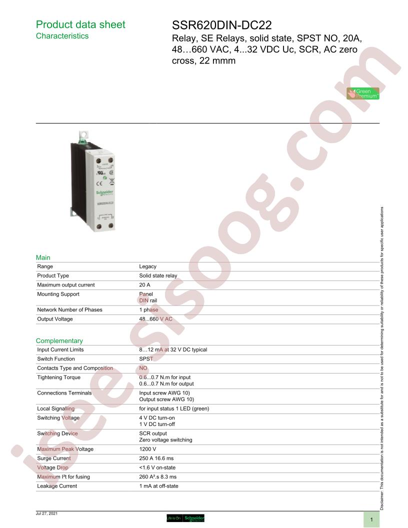 SSR620DIN-DC22