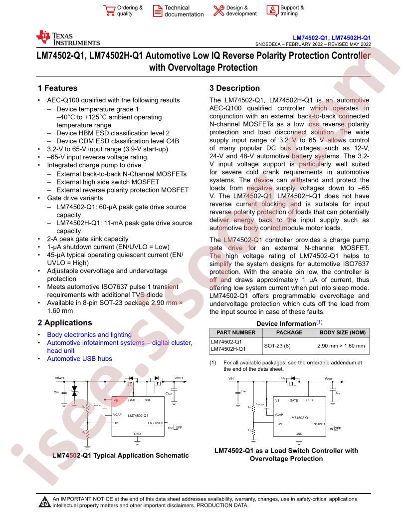 LM74502QDDFRQ1