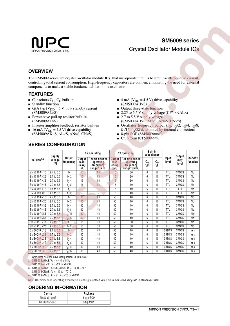 SM5009AL4S