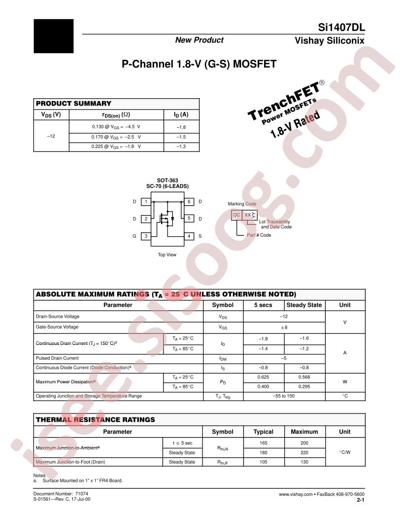 SI1407DL