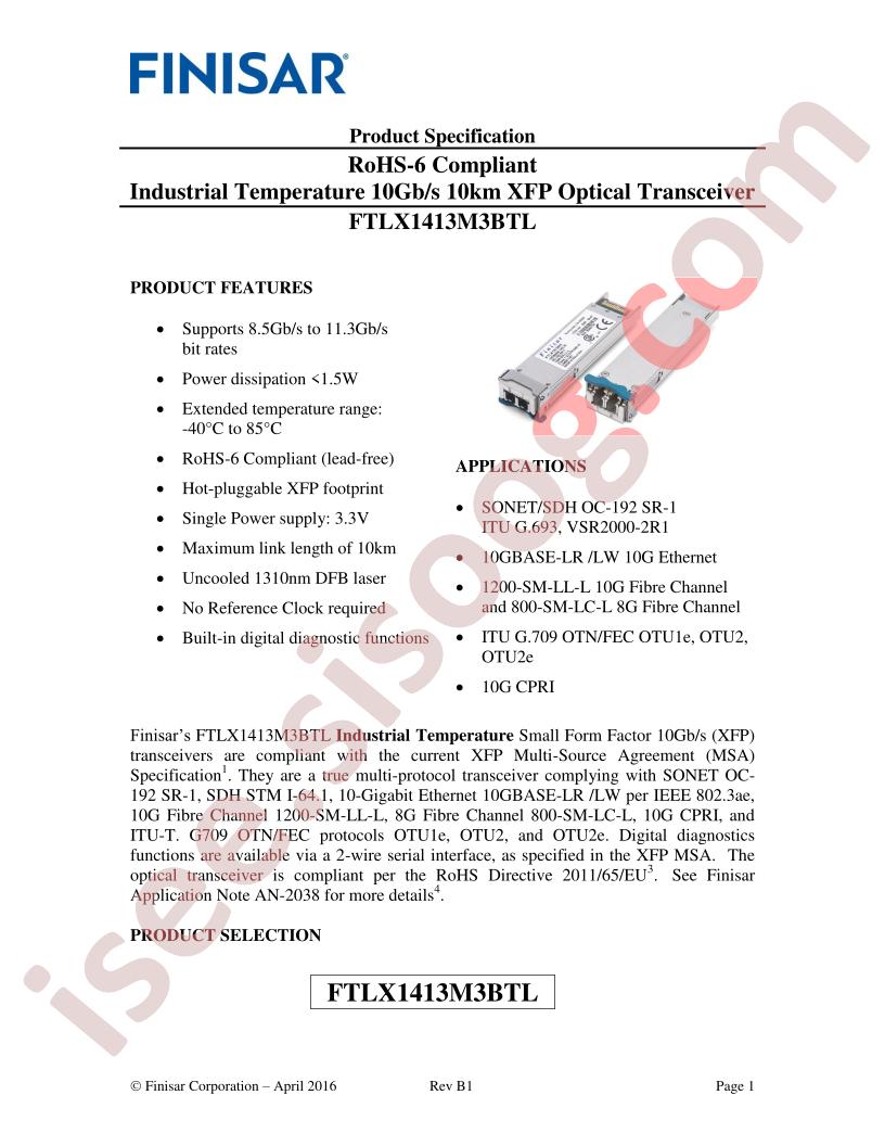 FTLX1413M3BTL