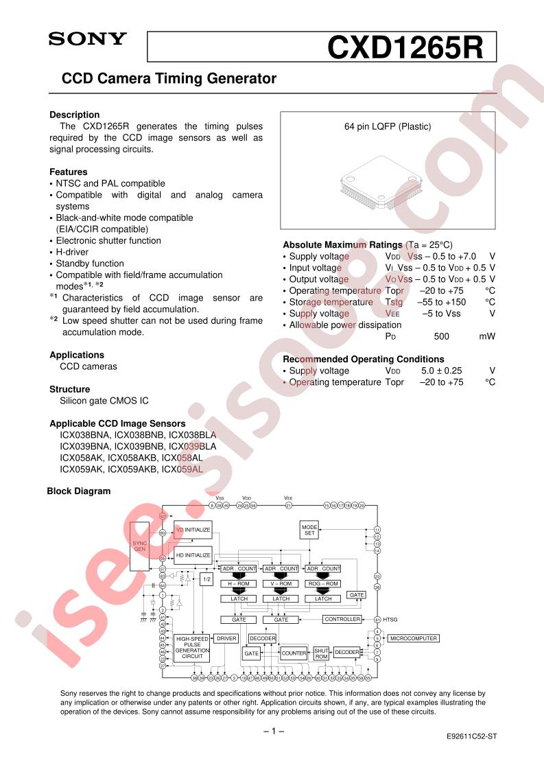 CXD1265R