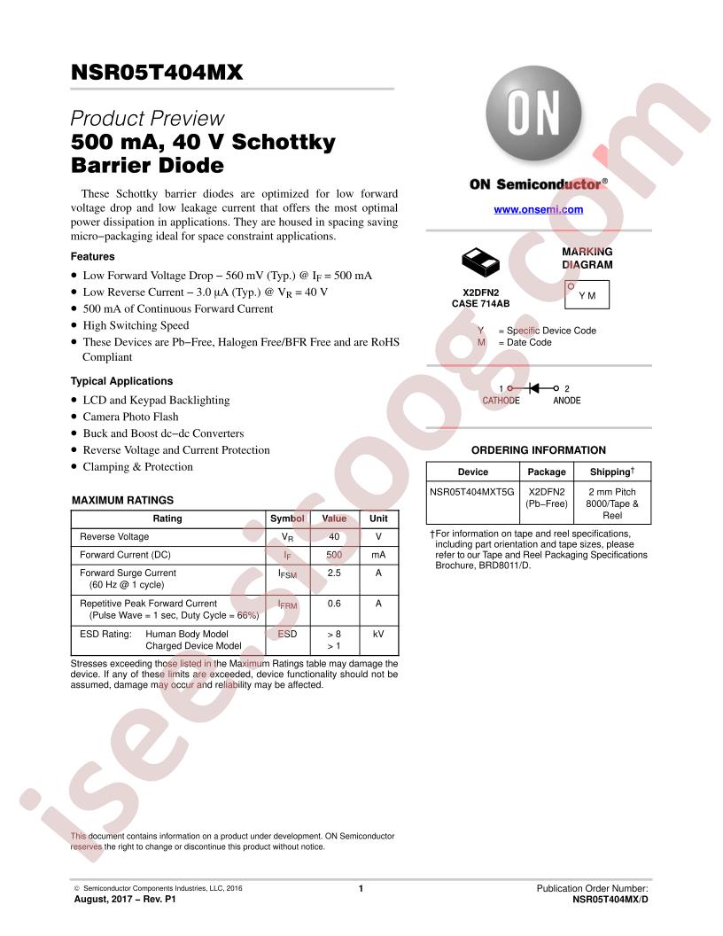 NSR05T404MXT5G