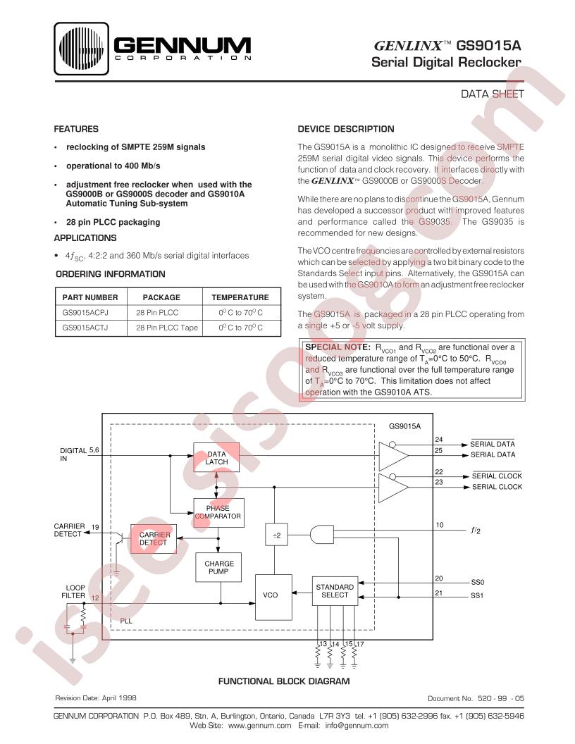 GS9015A