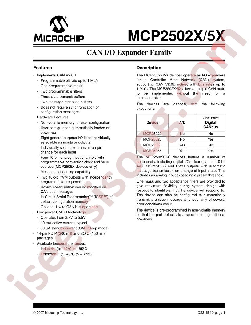 MCP2502X