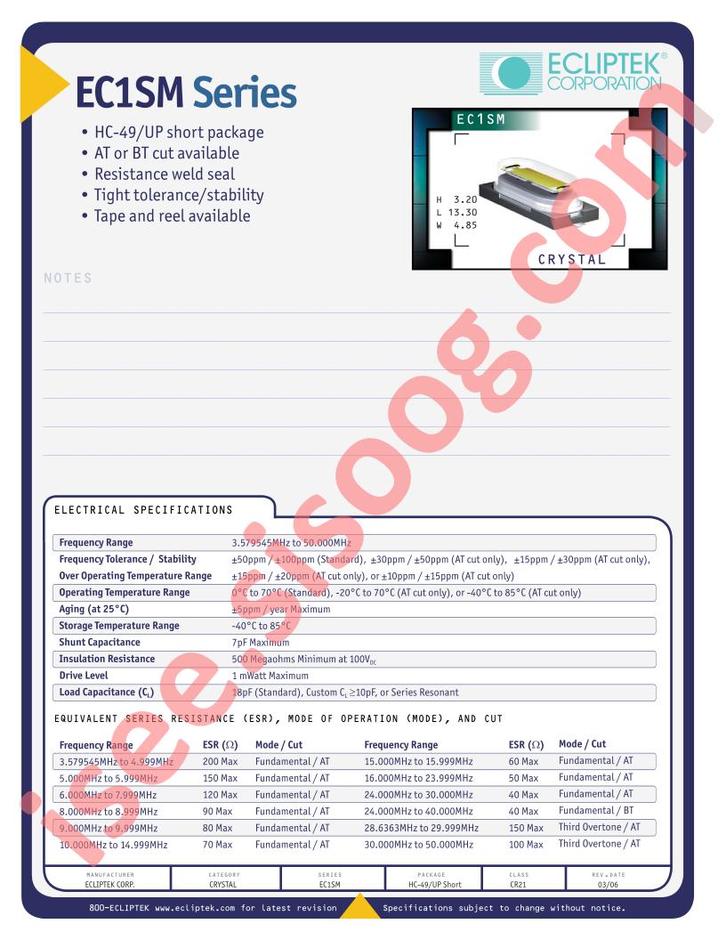 EC1SMA-T-20-30000MTR