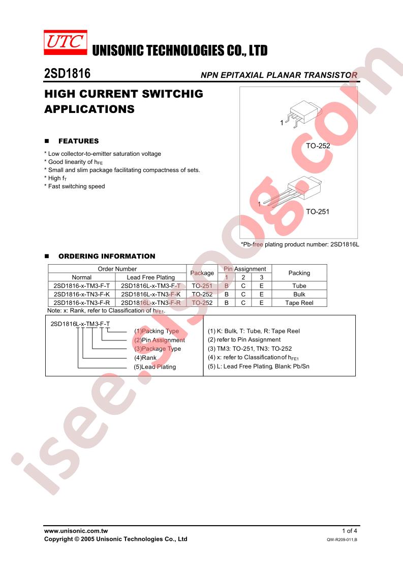 2SD1816-S-TM3-E-T