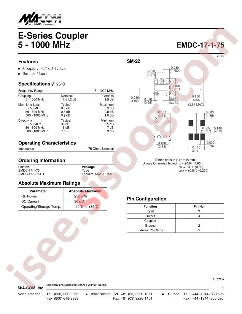 EMDC-17-1-75TR