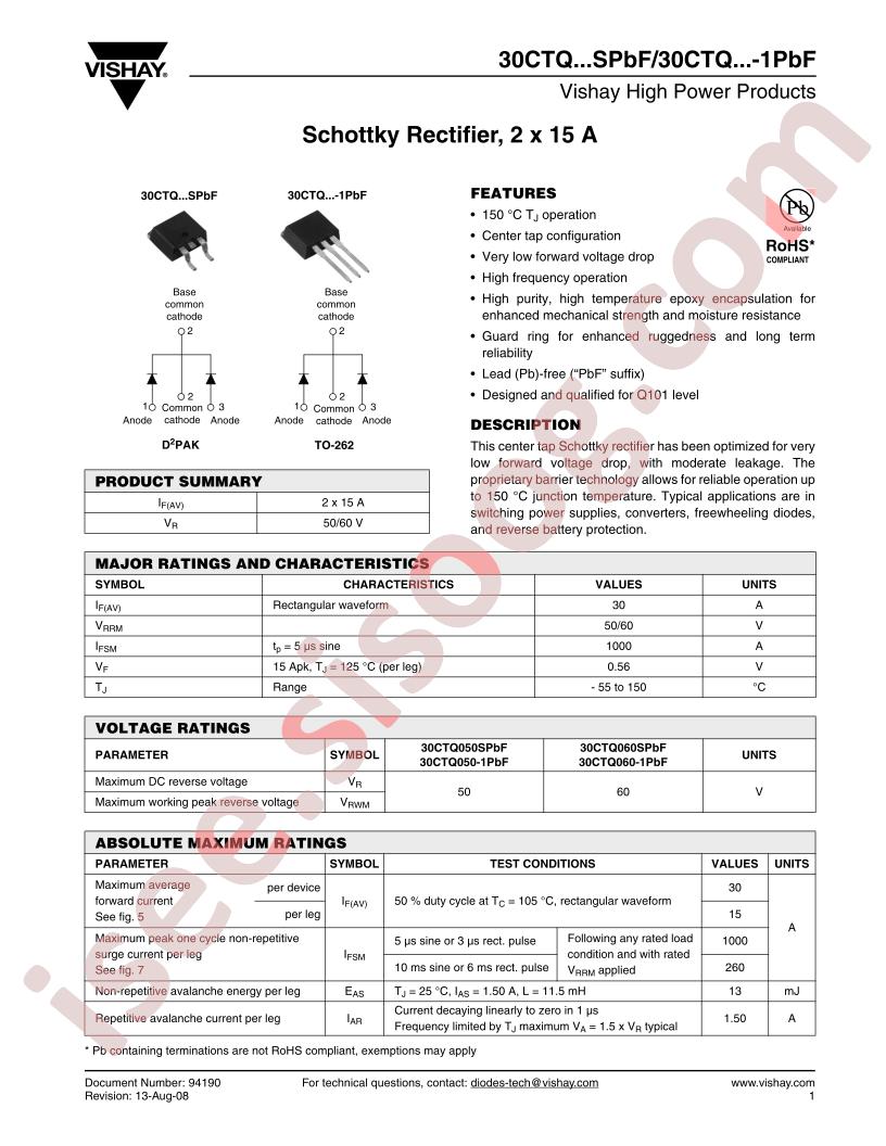 30CTQ060-1PBF