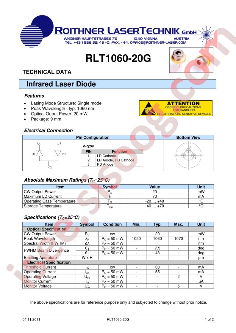 RLT1060-20G