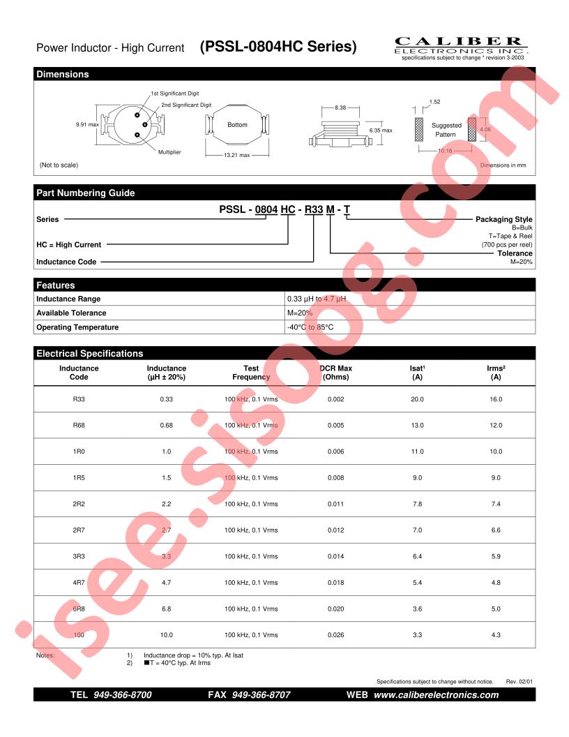 PSSL-0804HC-100M-B