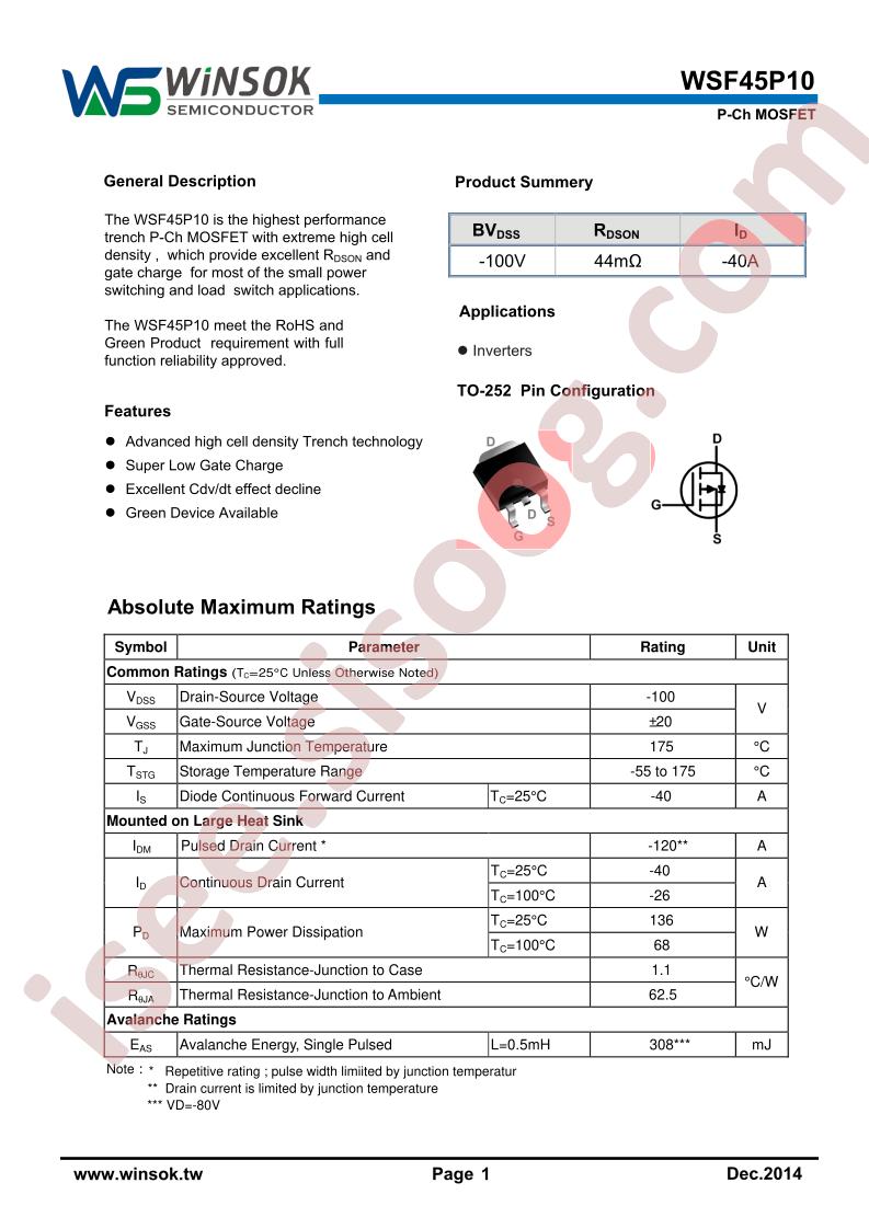 WSF45P10
