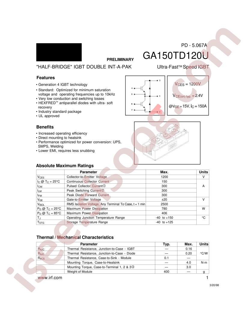 GA150TD120U
