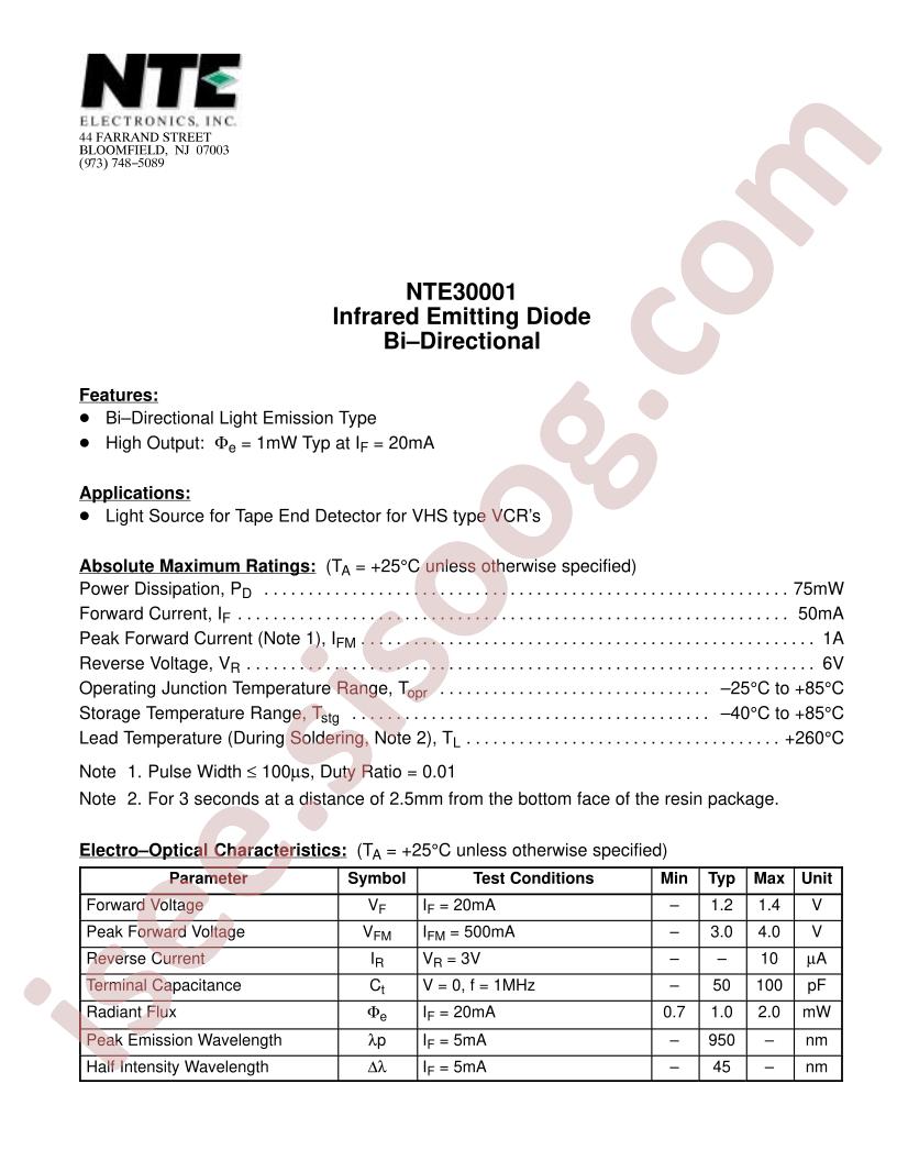 NTE30001