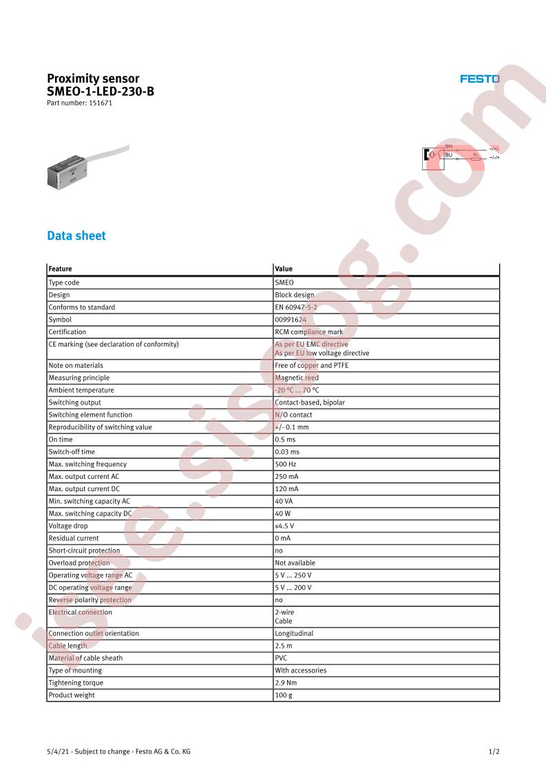 SMEO-1-LED-230-B