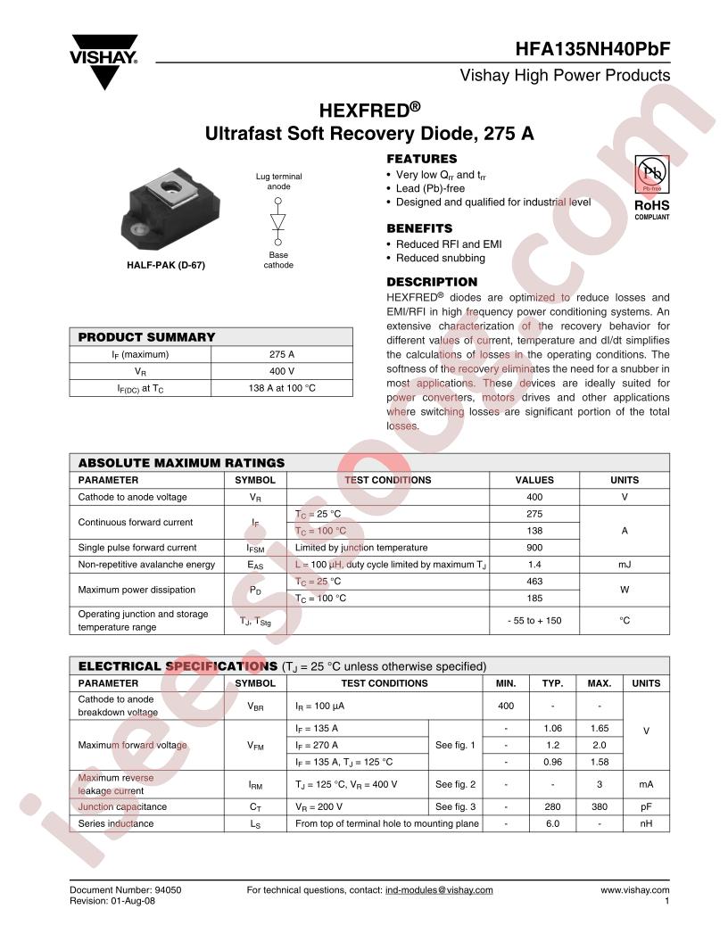 HFA135NH40PBF