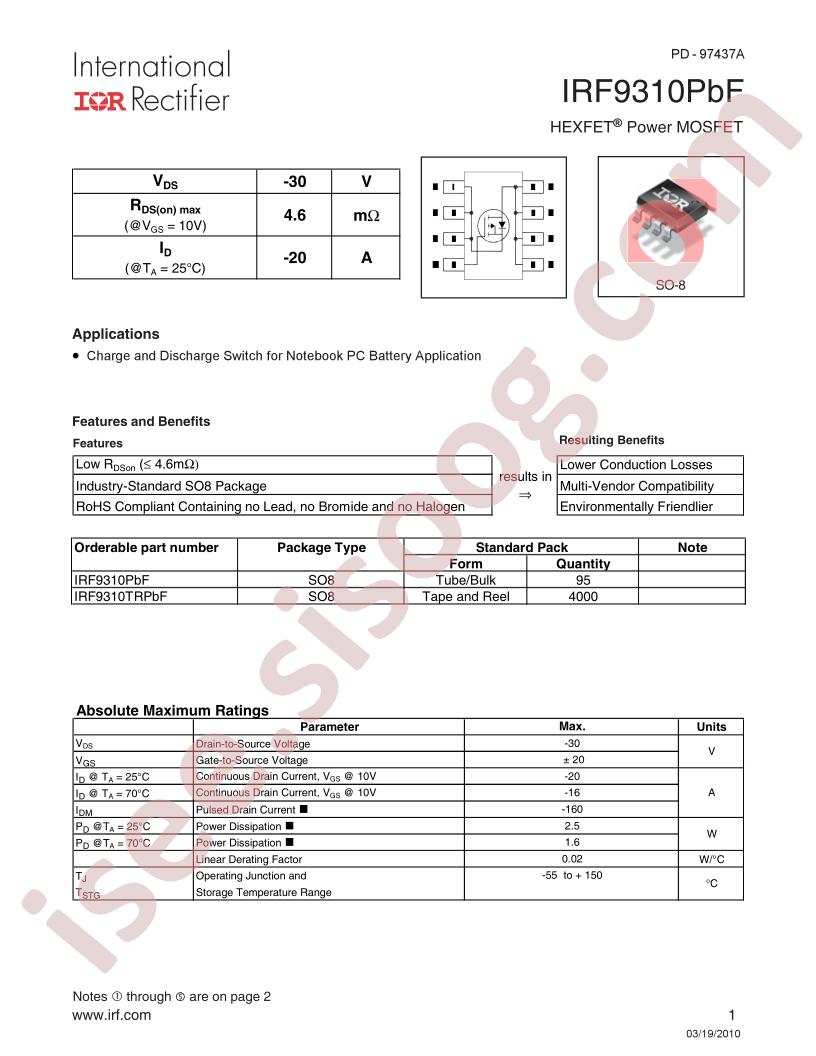 IRF9310PBF