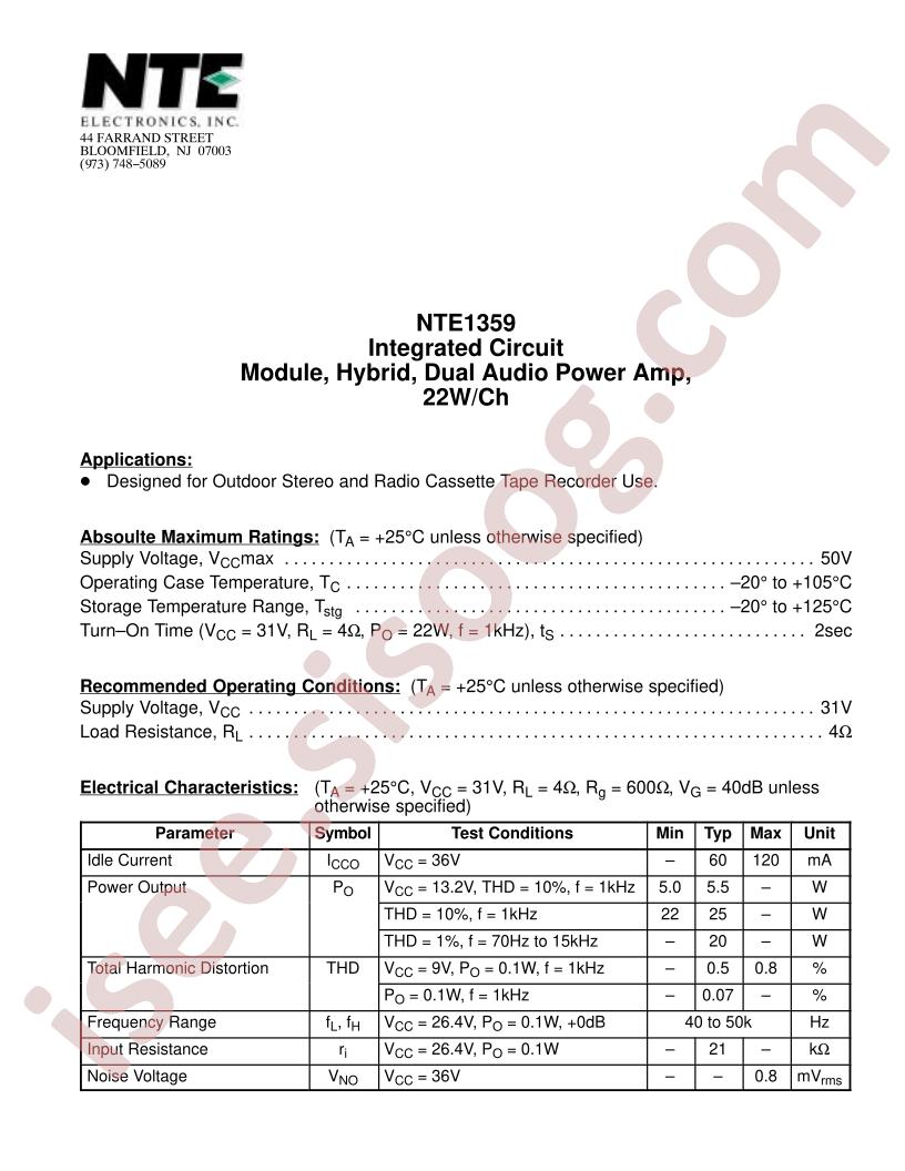 NTE1359
