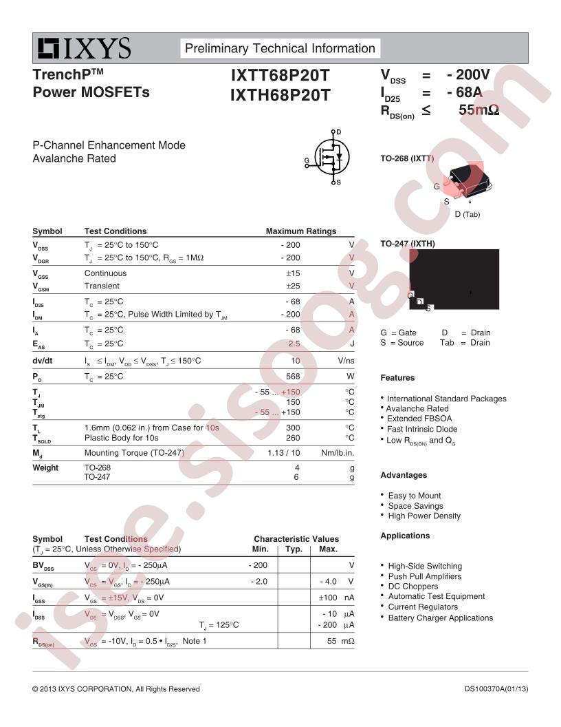 IXTH68P20T