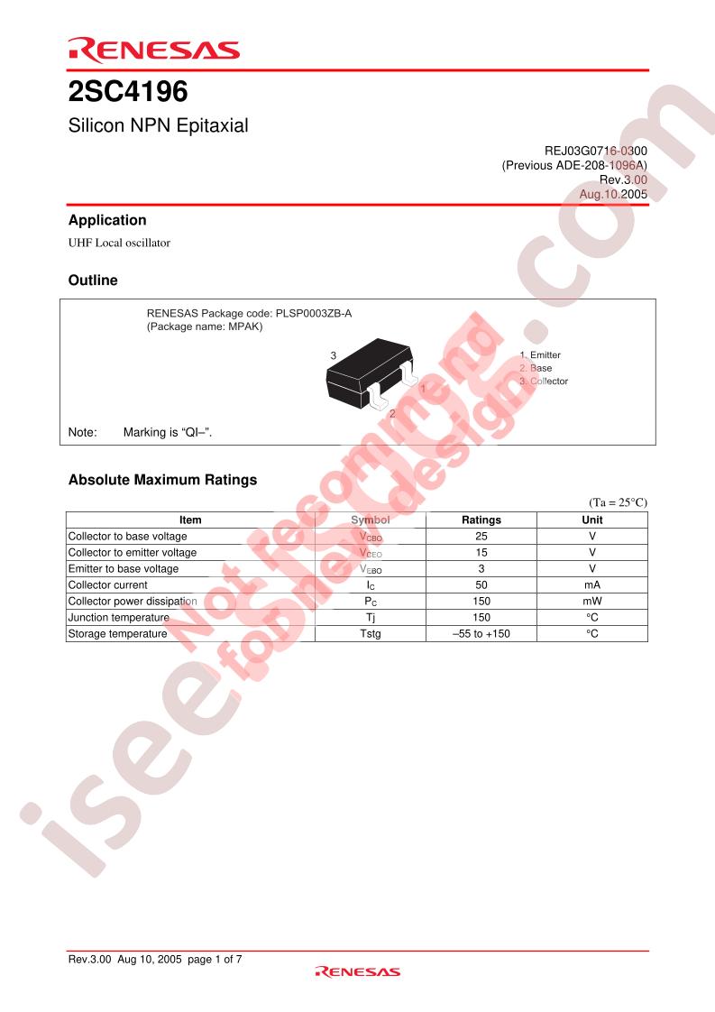 2SC4196QI-TR-E