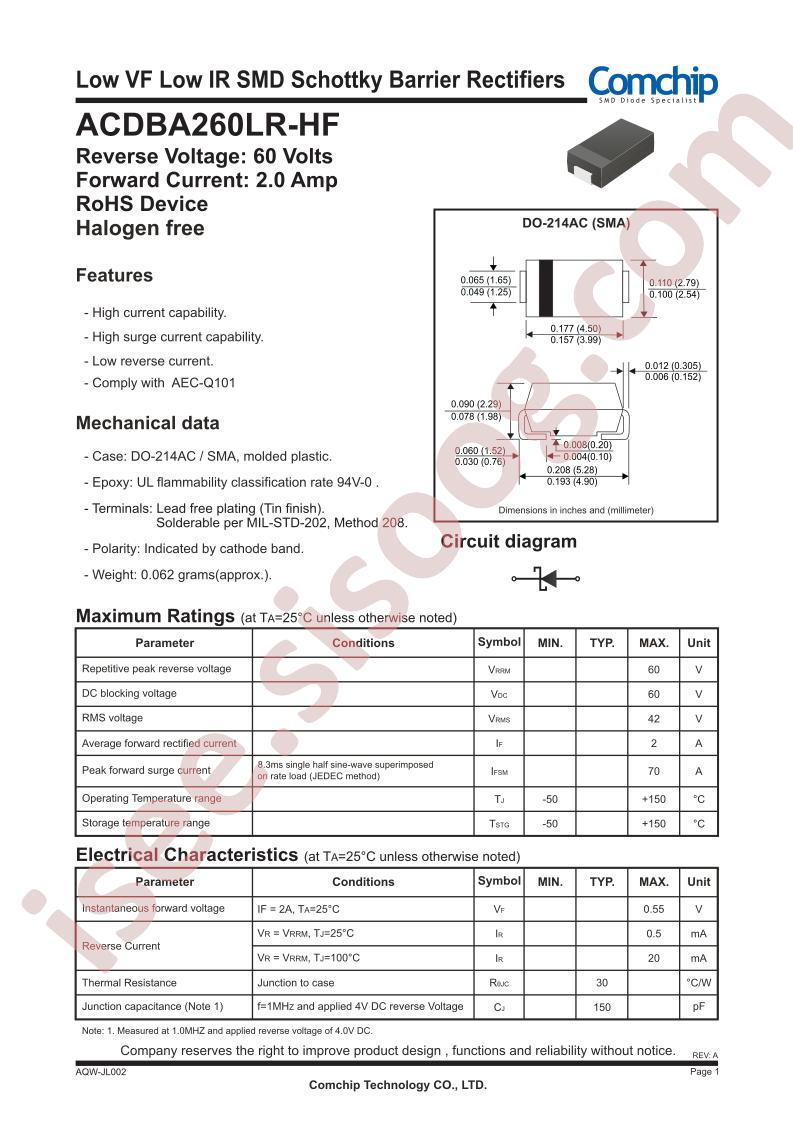 ACDBA260LR-HF