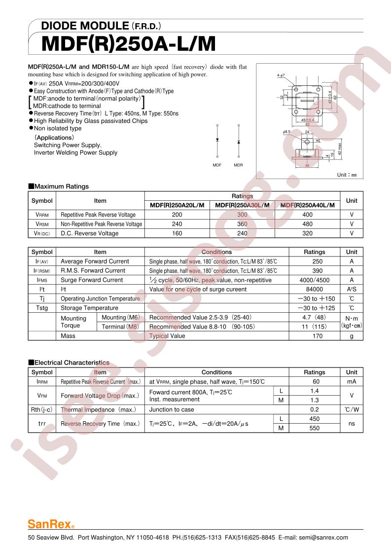 MDFR250A-L