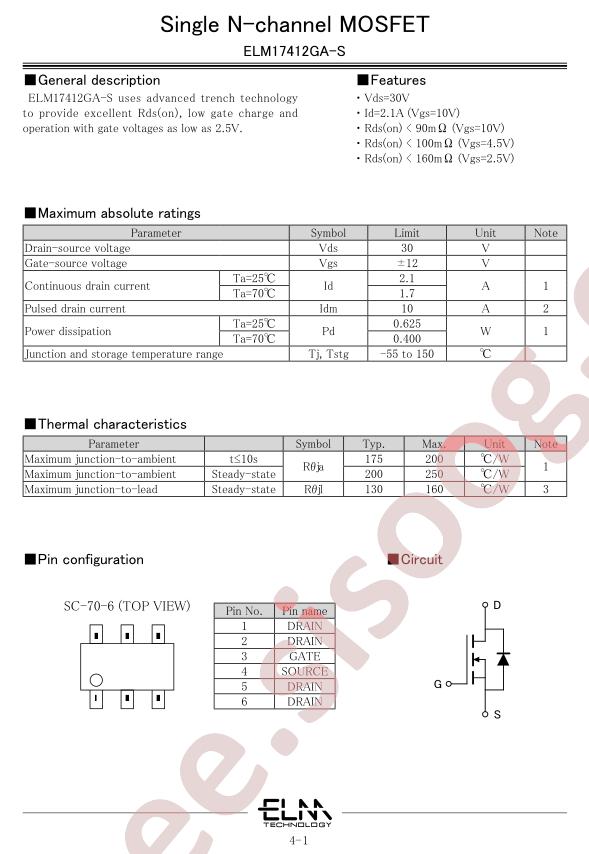 ELM17412GA-S