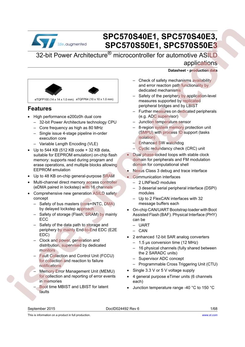 SPC570S50E3
