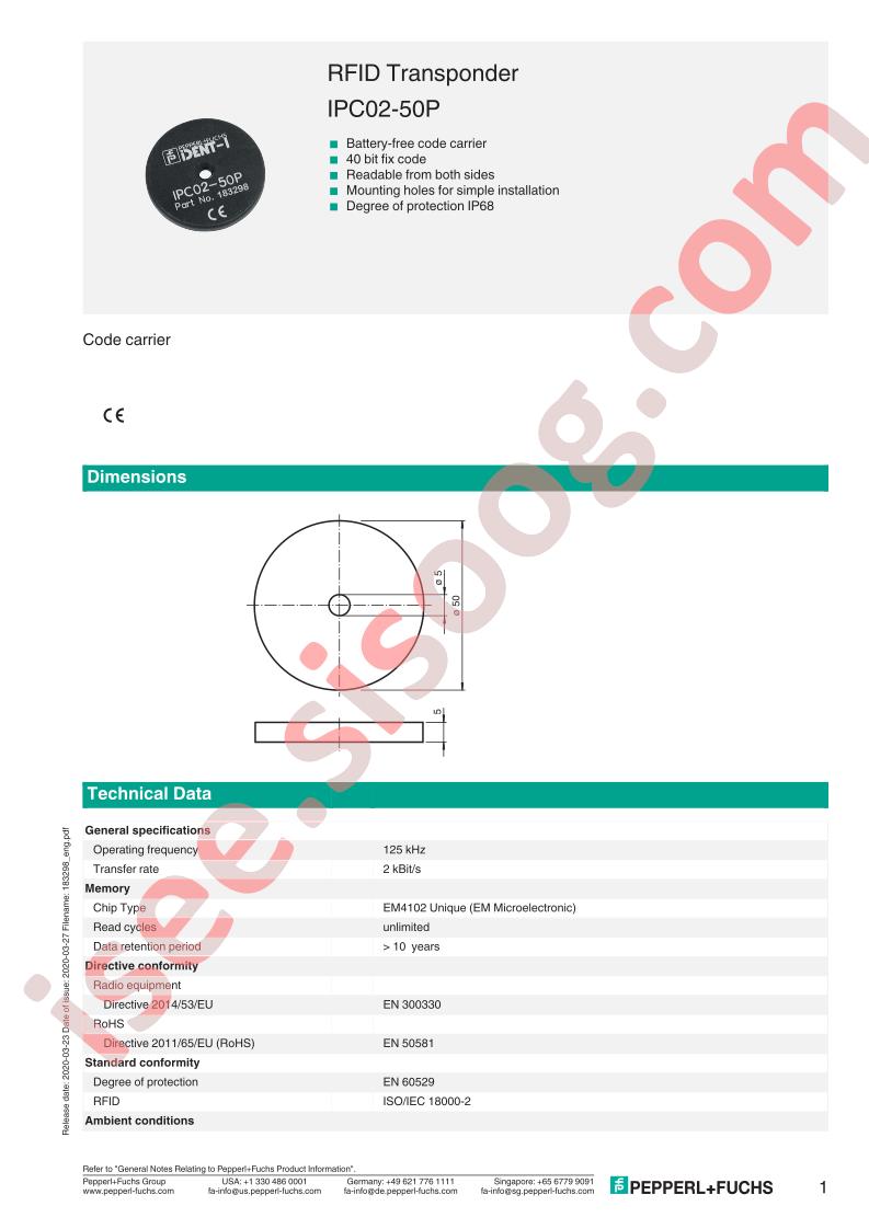 IPC02-50P