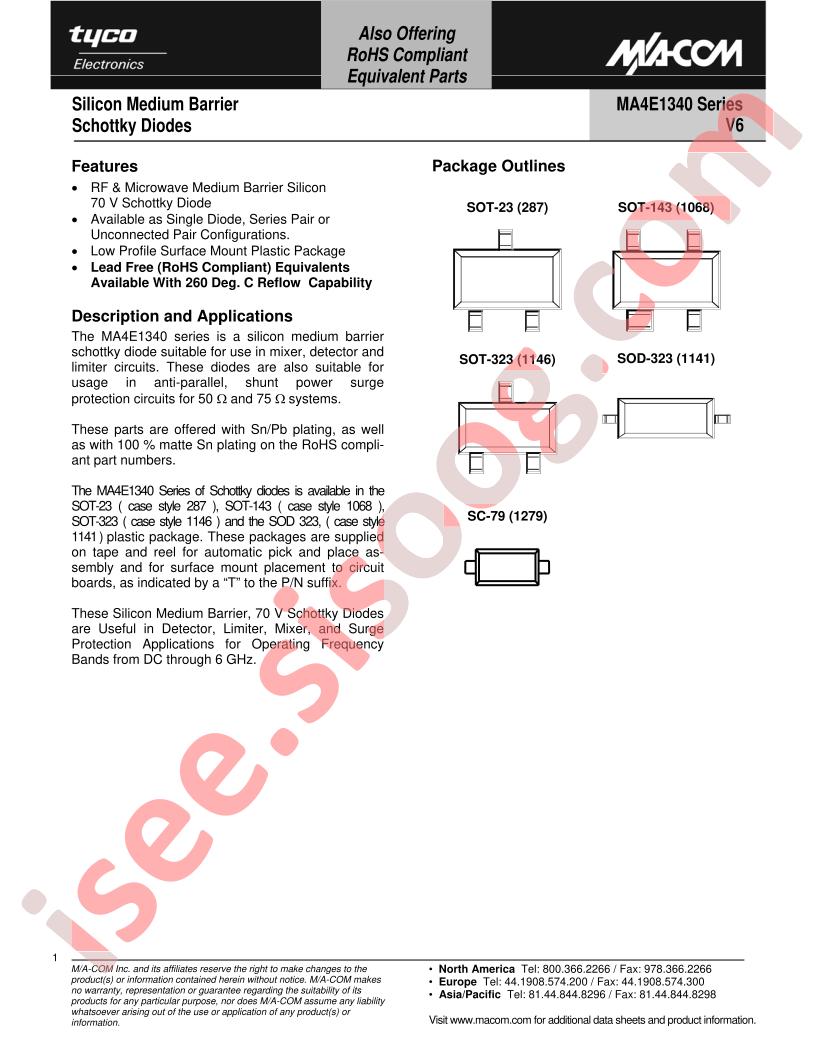 MA4E1340A1-1146TSOT-323