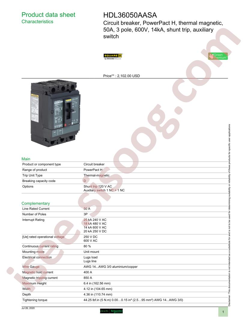 HDL36050AASA