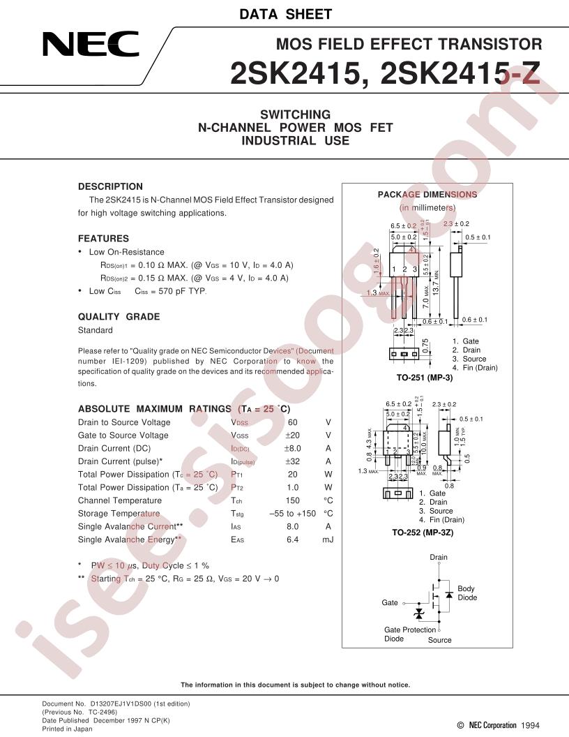 2SK2415-Z